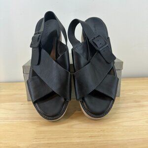 Vince Zena Slingback Sandals Black Women Size 9 - excellent condition